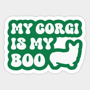 Corgi Halloween Sticker